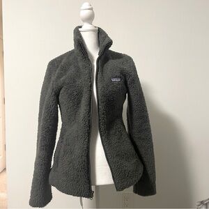 Patagonia Los Gatos Gray High Pile Full Zip Up Jacket